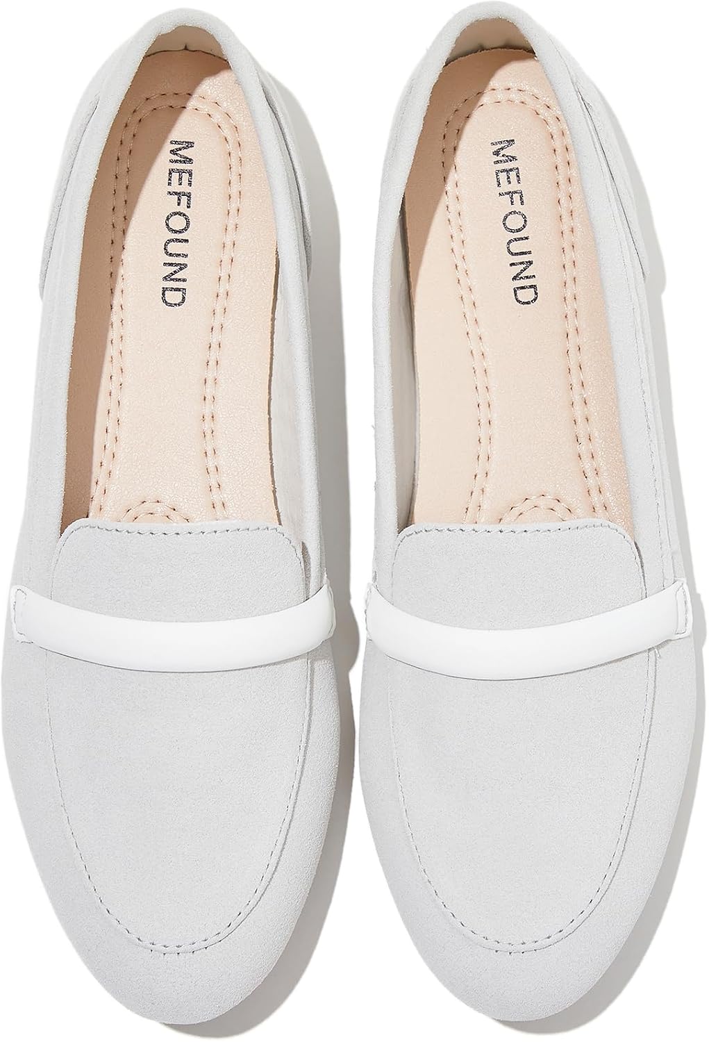 Women's Faux Leather Slip On Flats - Non Slip Low Heel Loafers for Teaching, Office and Business Casual - 6