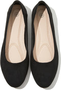 Women's Round Toe Ballet Flats - Slip On Dressy Low Heel Work Loafers for Office, Weddings and Formal Wear - 6