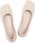 Women's Wide Toe Box Mary Jane Flats - Foldable Knit Barefoot Style Slip On Shoes for Office and Travel - 6